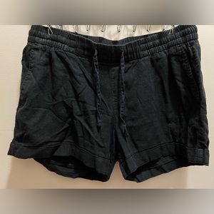 OLD NAVY black linen shorts